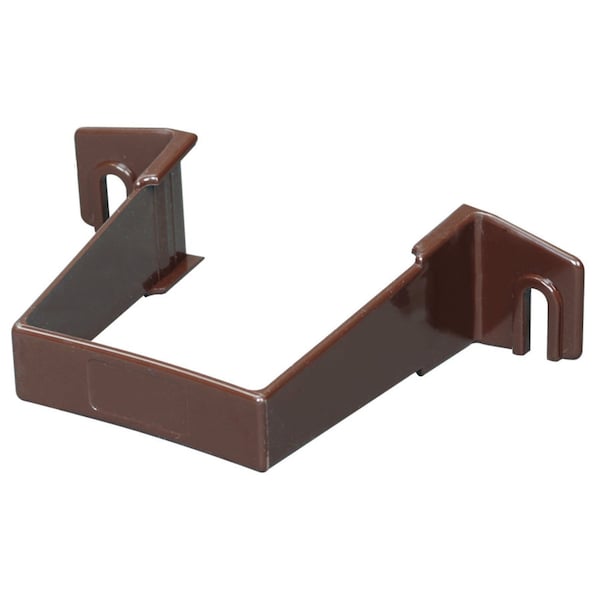 Amerimax Home Products Amerimax 3.3 in. H X 1 in. W X 4.3 in. L Brown Vinyl U Downspout Bracket T1534 - main